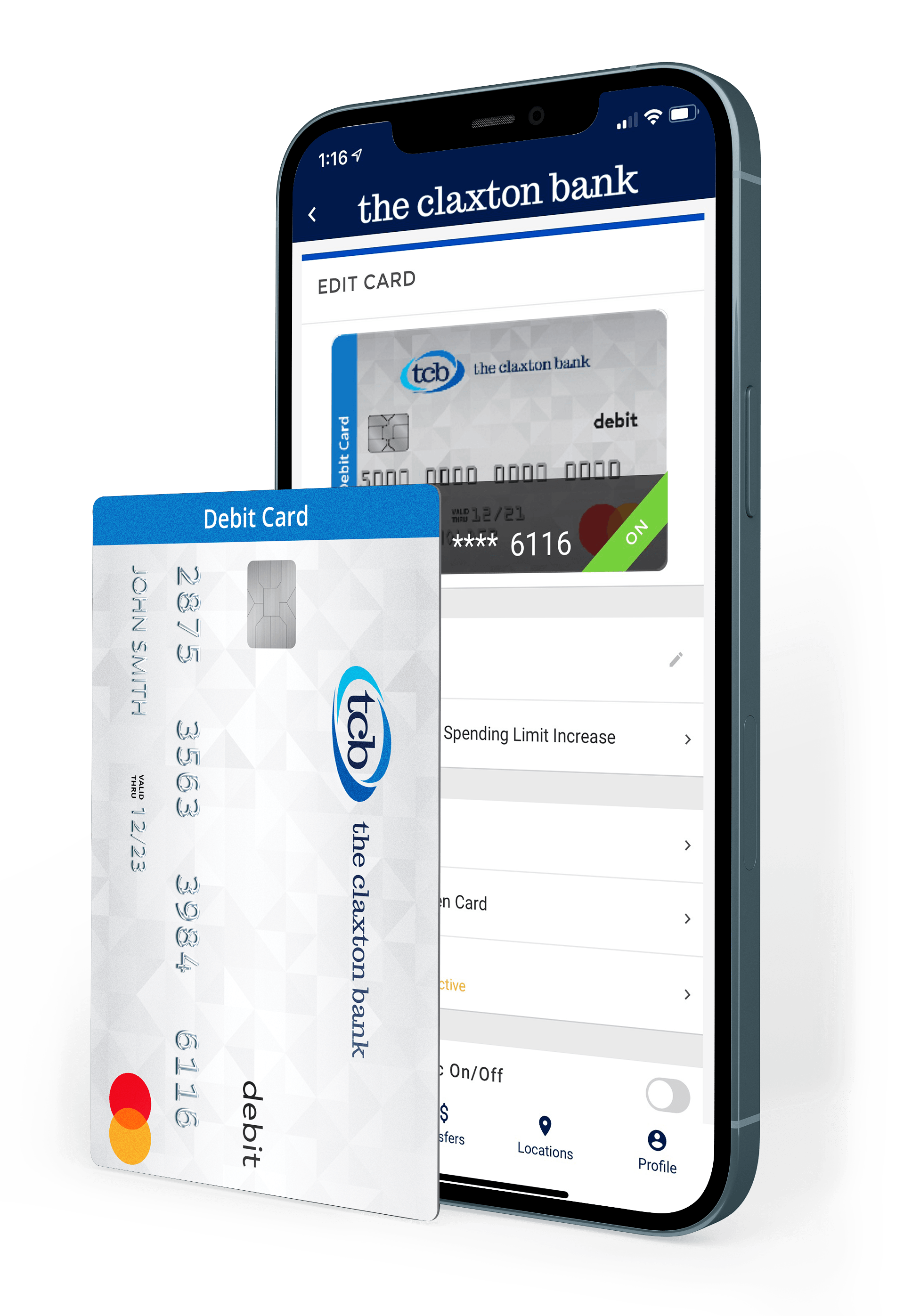 TCB Debit Card and Digital Banking Card Controls