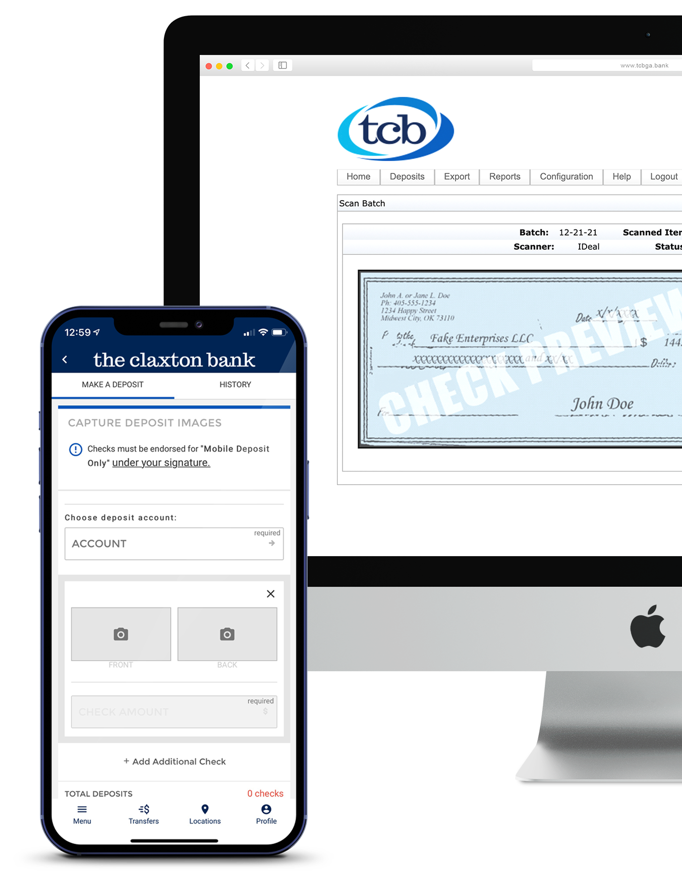 TCB Mobile Depsoit Capture and Merchant Remote Deposit Capture