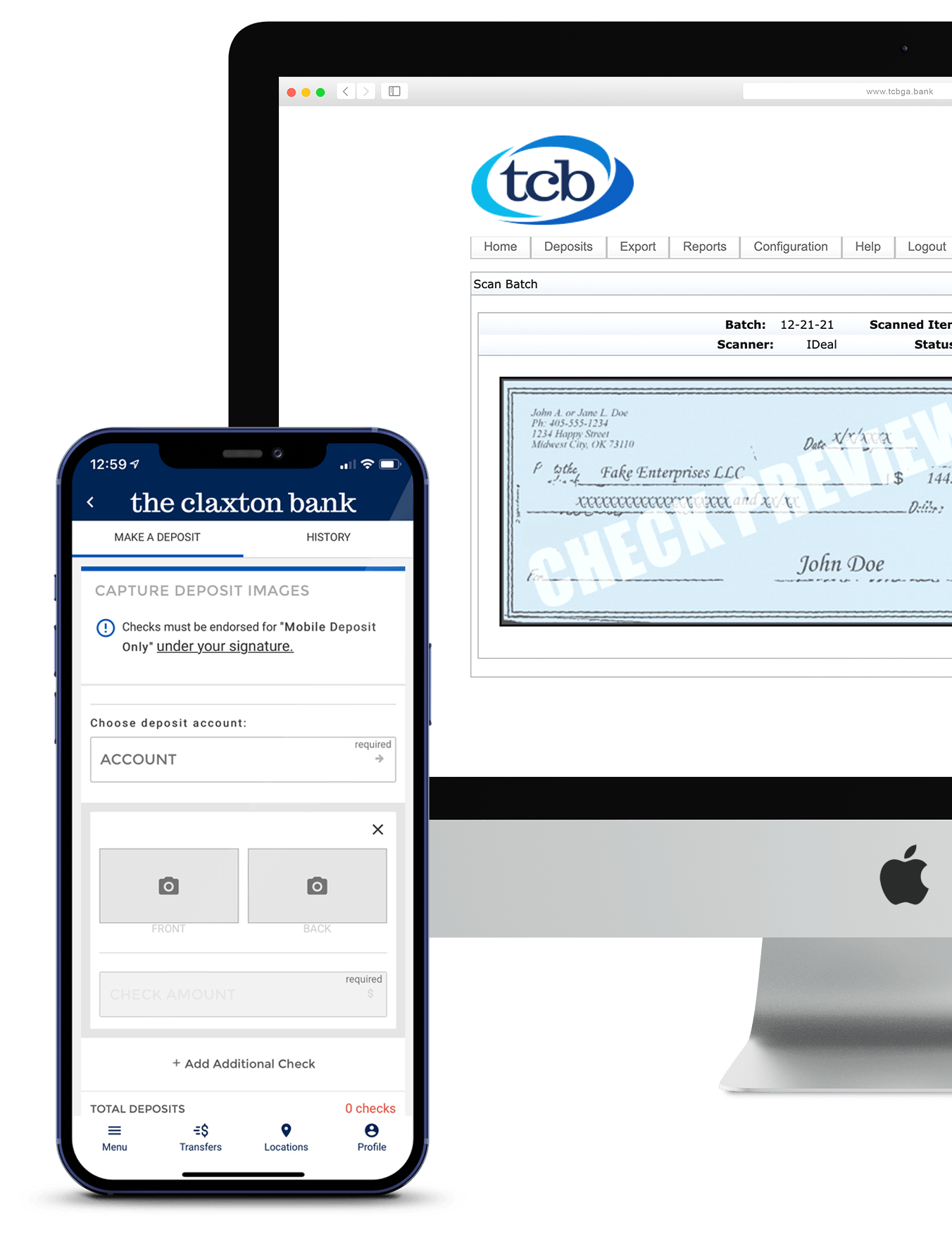 TCB Remote Deposit Capture