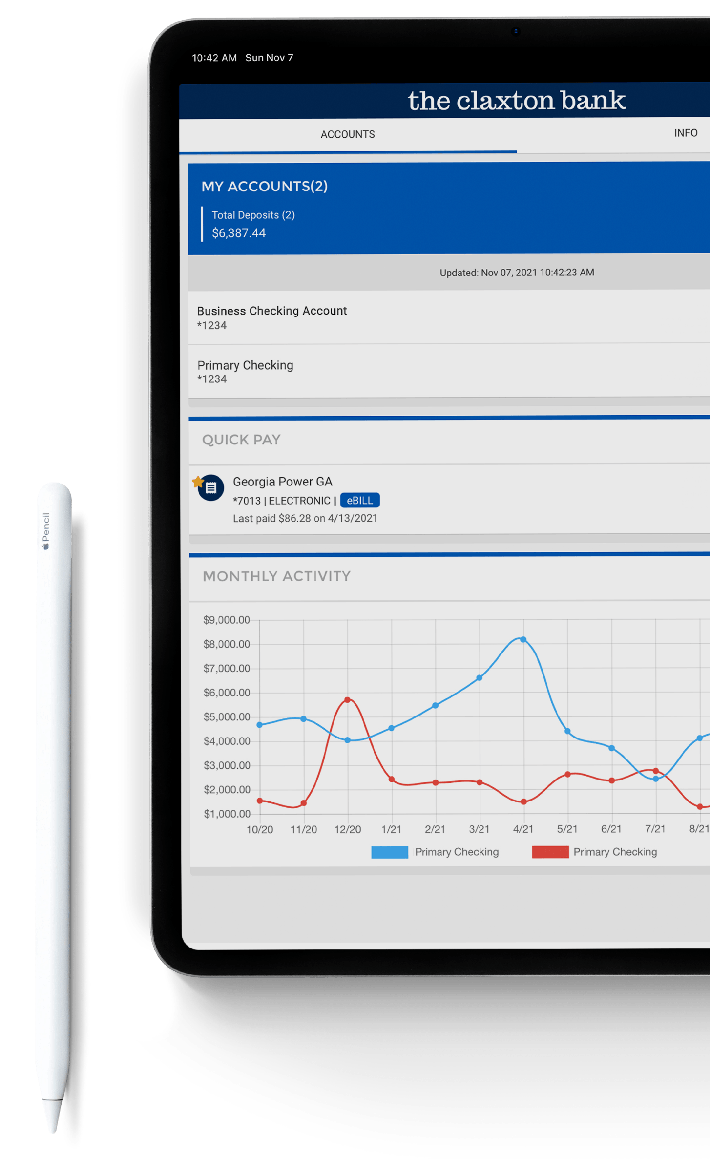 TCB Digital Banking and Mobile Deposit Screenshots