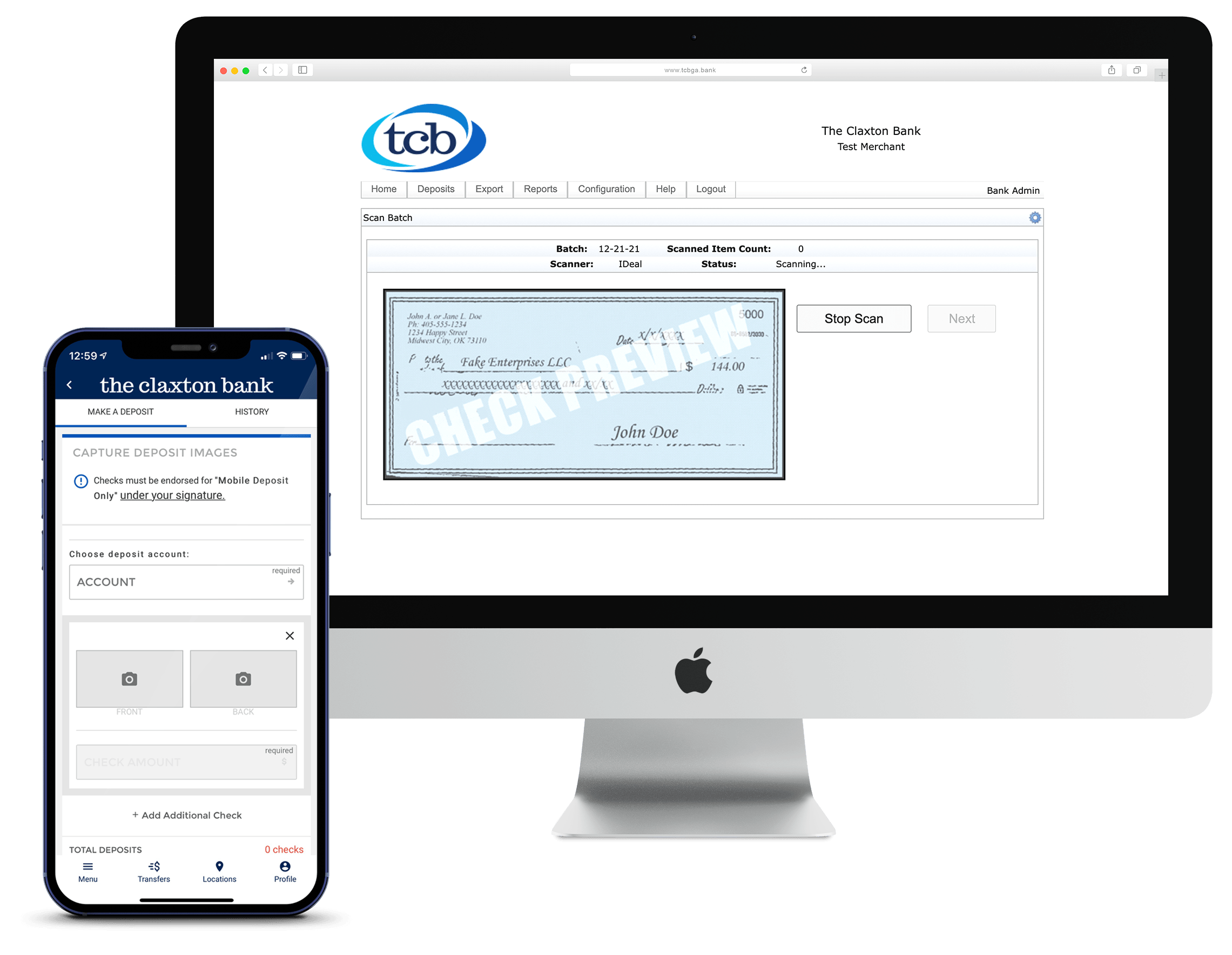 TCB Mobile Depsoit Capture and Merchant Remote Deposit Capture