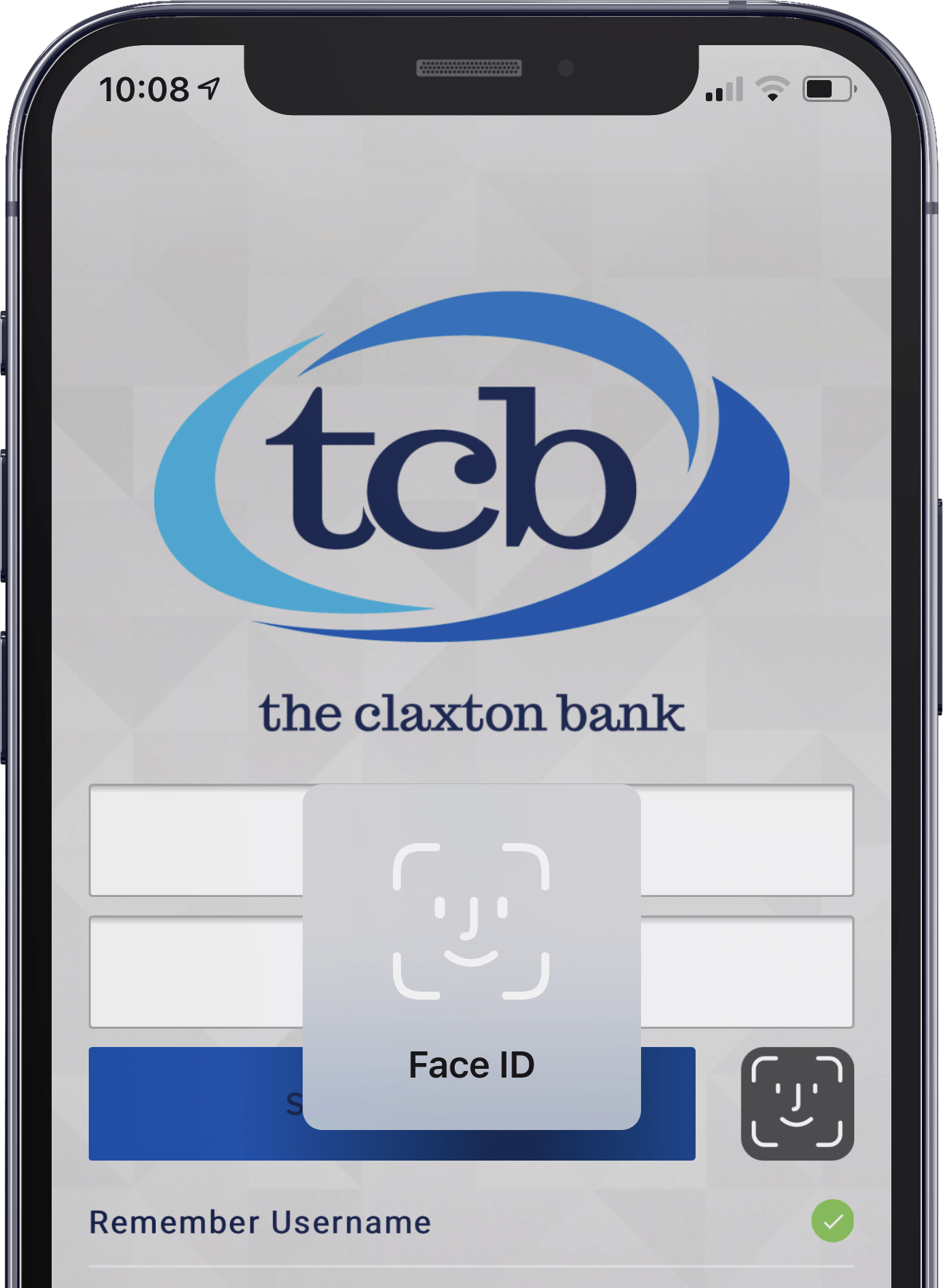 TCB Digital Banking with Face ID