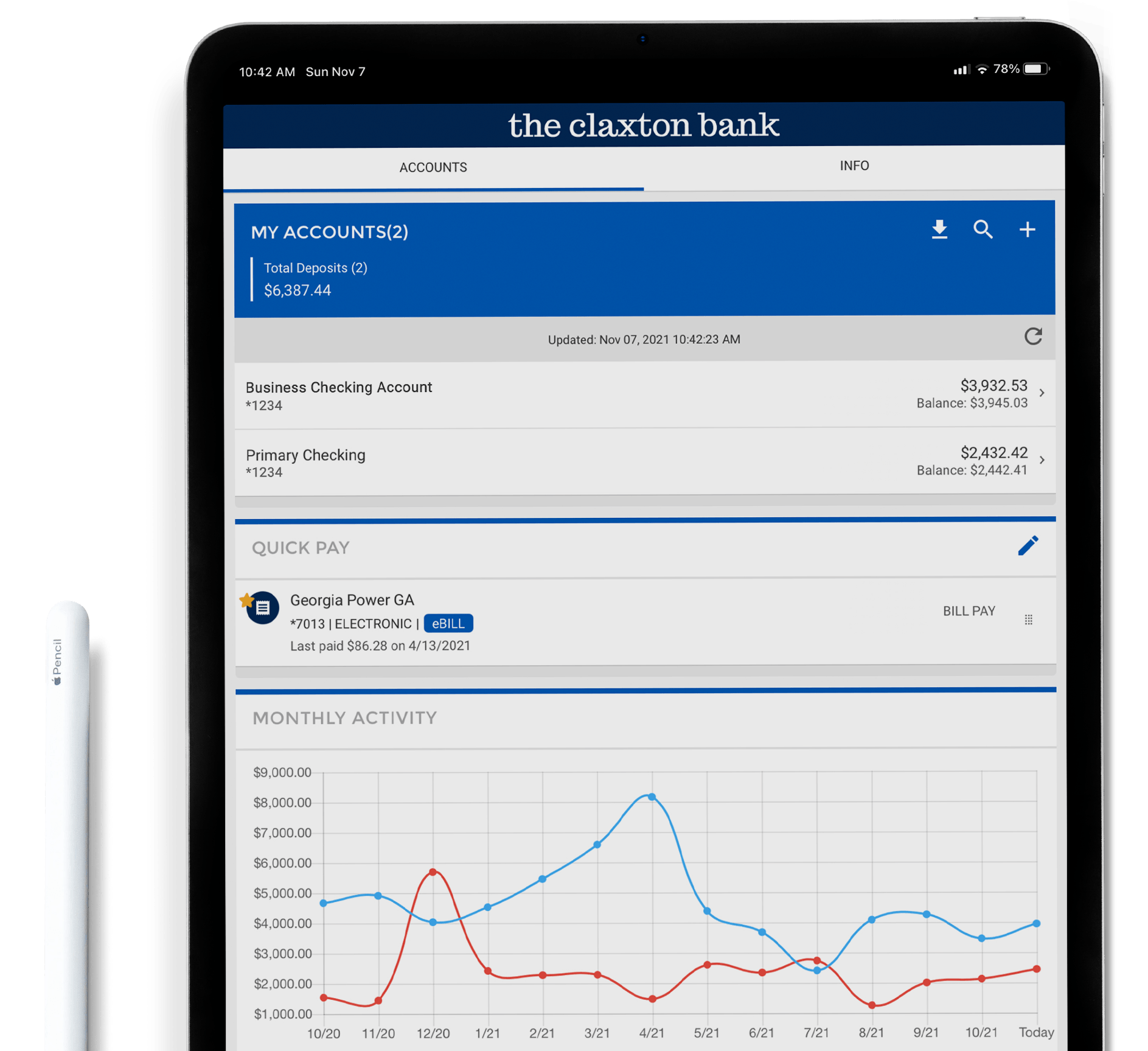 TCB Digital Banking and Mobile Deposit Screenshots